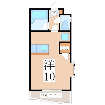 宇宿駅 徒歩25分 3階の物件間取画像